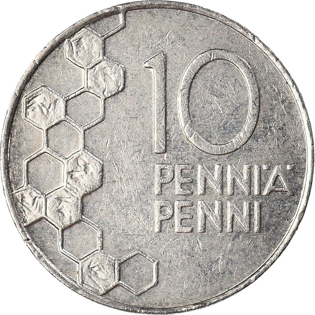 Munten, Finland, 10 Pennia, 1992