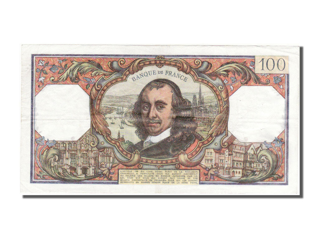 Geldschein, Frankreich, 100 Francs, 100 F 1964-1979 ''Corneille'', 1978