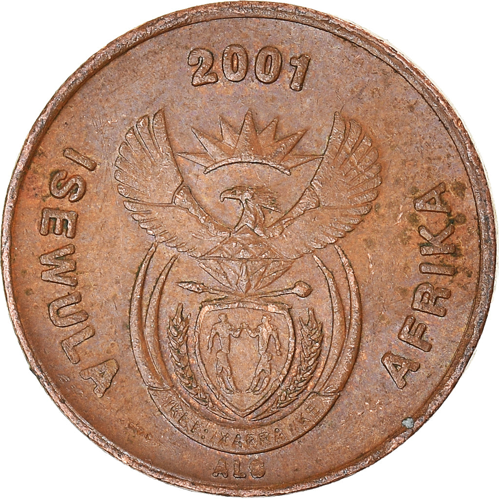 Monnaie, Afrique du Sud, Cent, 2001