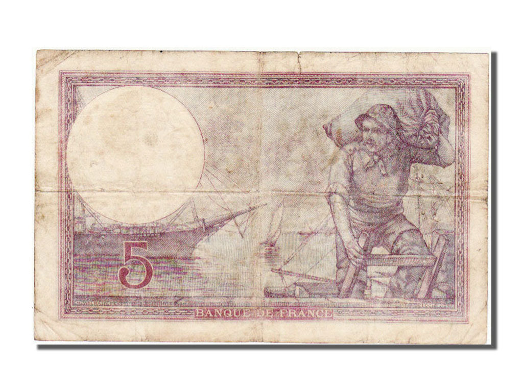 Banconote, Francia, 5 Francs, 5 F 1917-1940 ''Violet'', 1918, 1918-01-21, BB