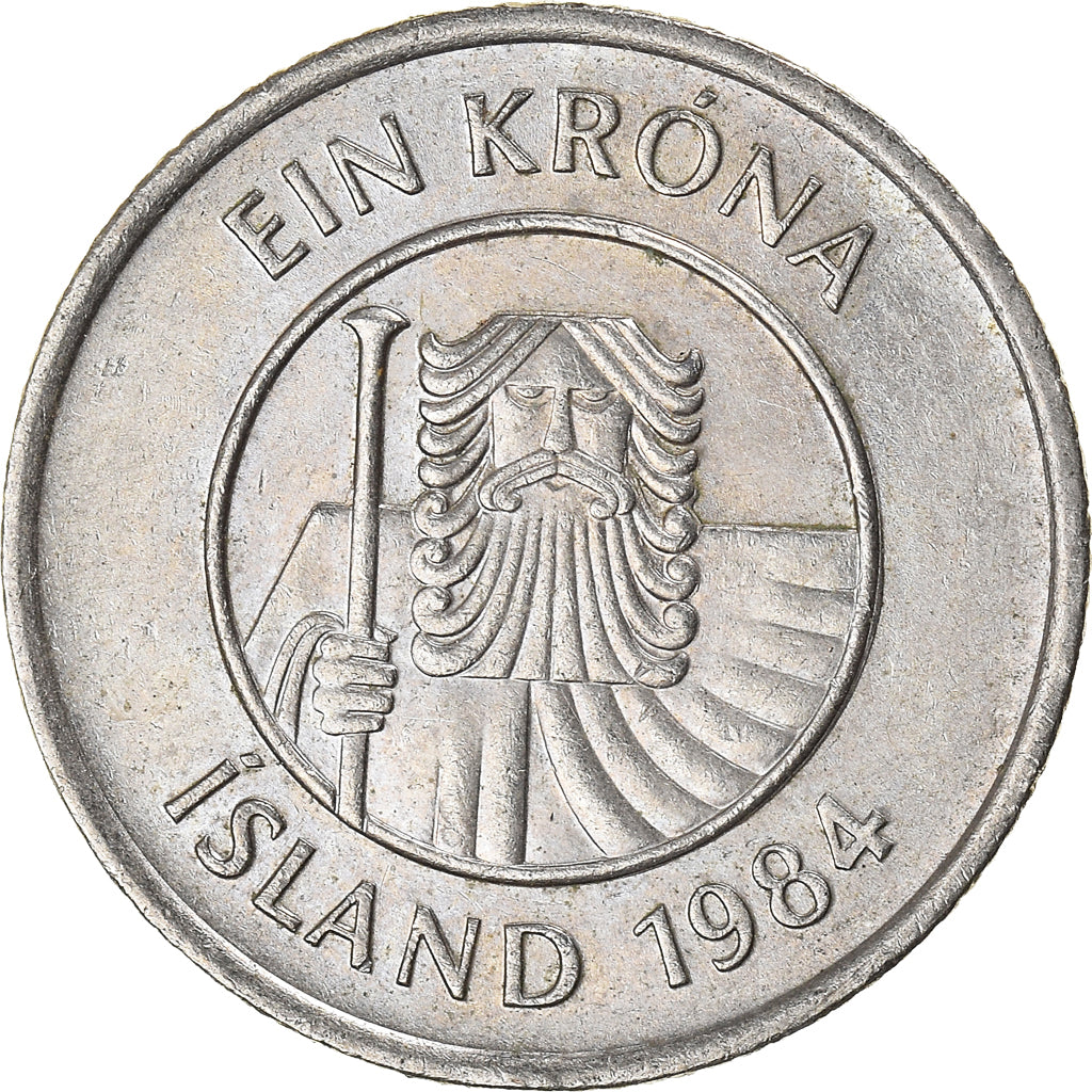 Münze, Iceland, Krona, 1984