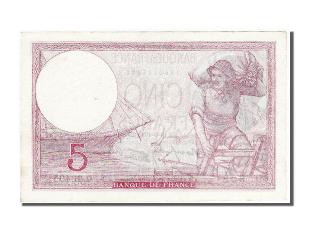 Billete, Francia, 5 Francs, 5 F 1917-1940 ''Violet'', 1939, 1939-09-14, SC