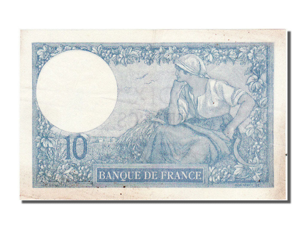 Geldschein, Frankreich, 10 Francs, 10 F 1916-1942 ''Minerve'', 1921, 1921-04-26