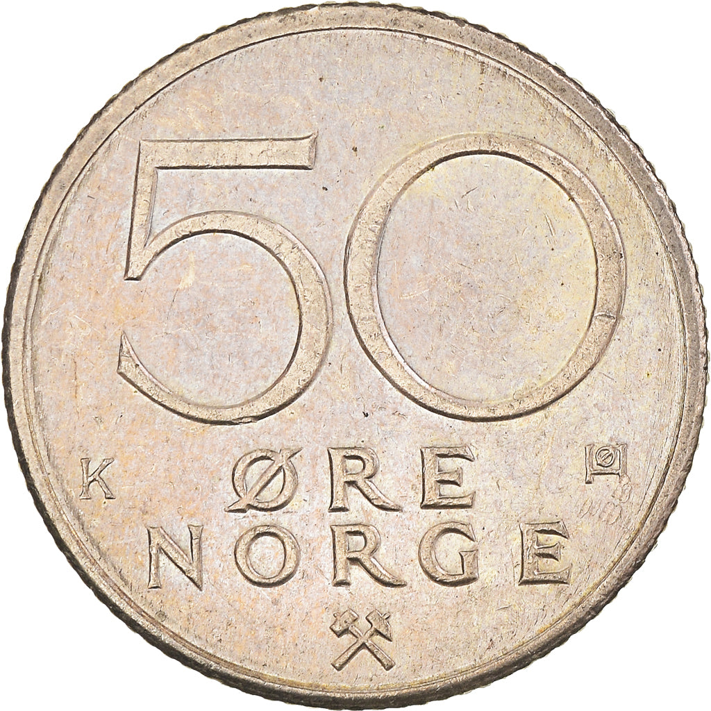 Norway, 50 Öre, 1988