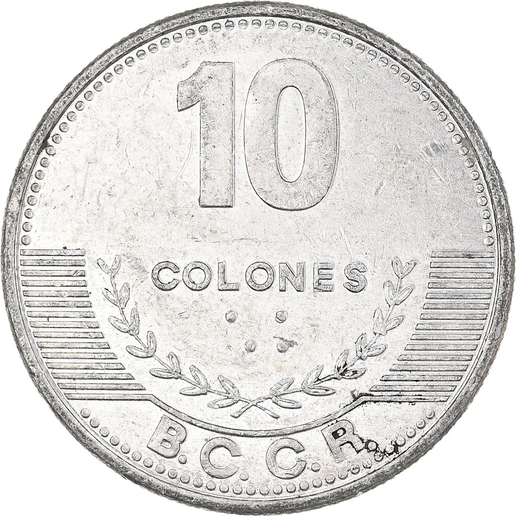 Münze, Costa Rica, 10 Colones, 2012