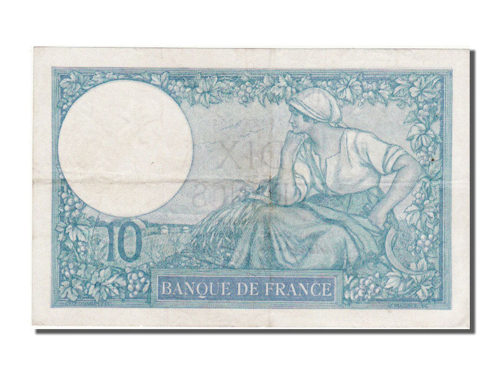 Banknote, France, 10 Francs, 10 F 1916-1942 ''Minerve'', 1939, 1939-08-17
