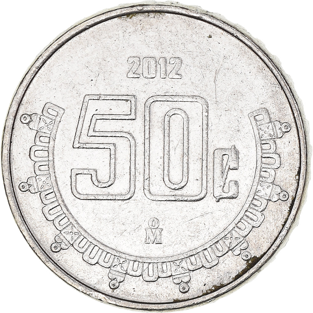Moneta, Messico, 50 Centavos, 2012