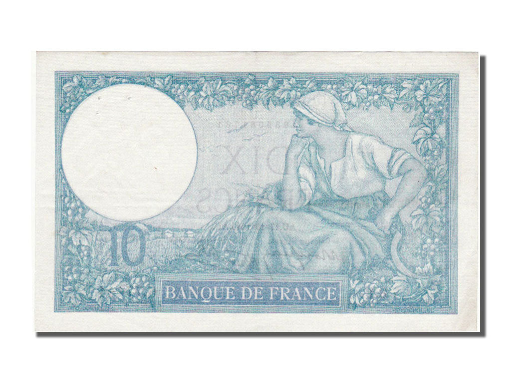 Banconote, Francia, 10 Francs, 10 F 1916-1942 ''Minerve'', 1940, 1940-10-17