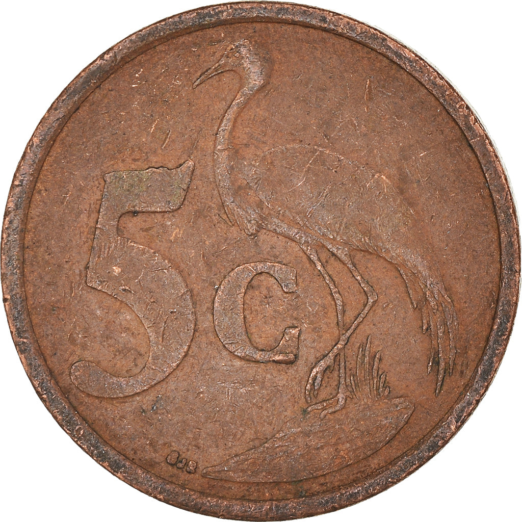 Monnaie, Afrique du Sud, 5 Cents, 2000