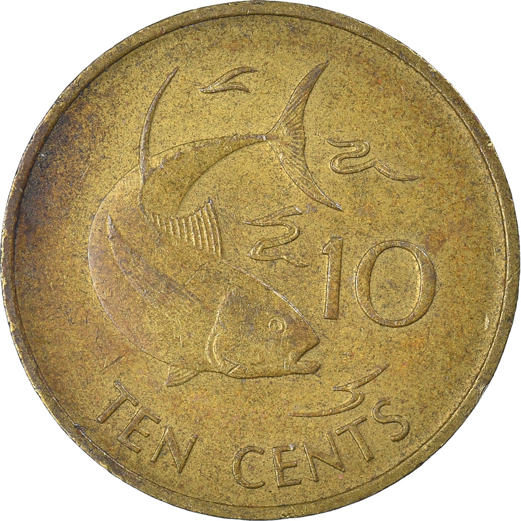 Moeda, Seicheles, 10 Cents, 1982