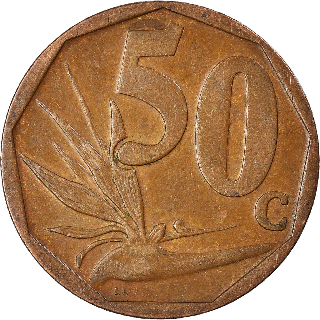 Monnaie, Afrique du Sud, 50 Cents, 2007