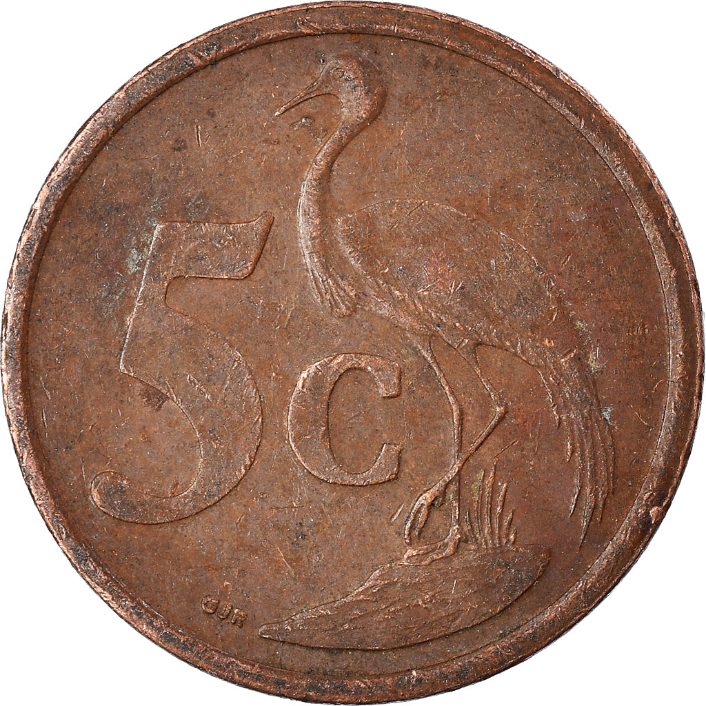Monnaie, Afrique du Sud, 5 Cents, 2004