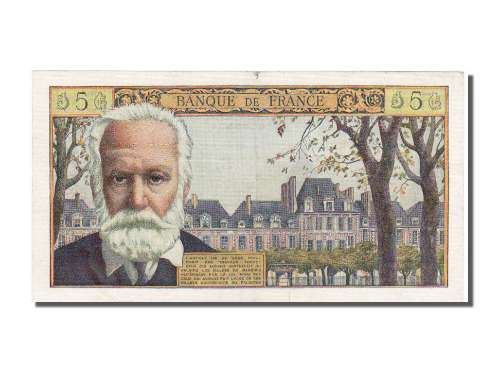 Billete, Francia, 5 Nouveaux Francs, 5 NF 1959-1965 ''Victor Hugo'', 1959