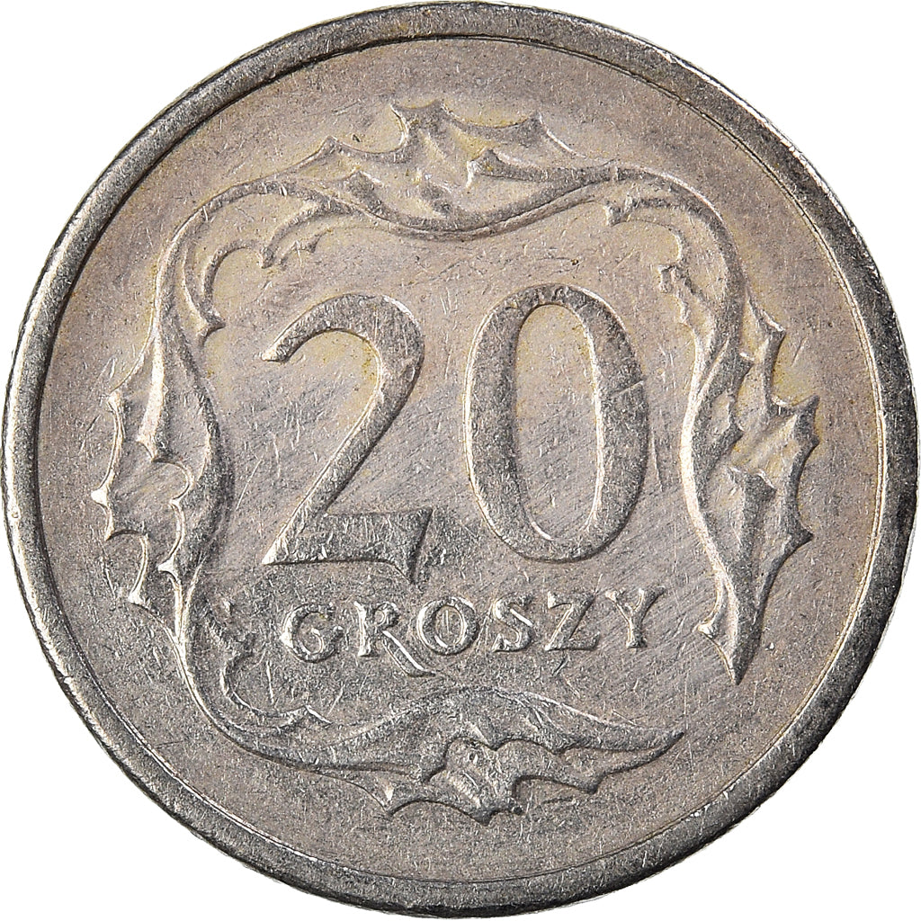 Moneta, Polonia, 20 Groszy, 1990