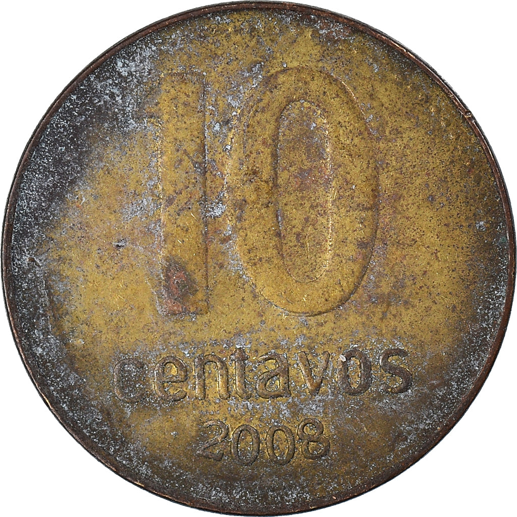 Moneda, Argentina, 10 Centavos, 2008