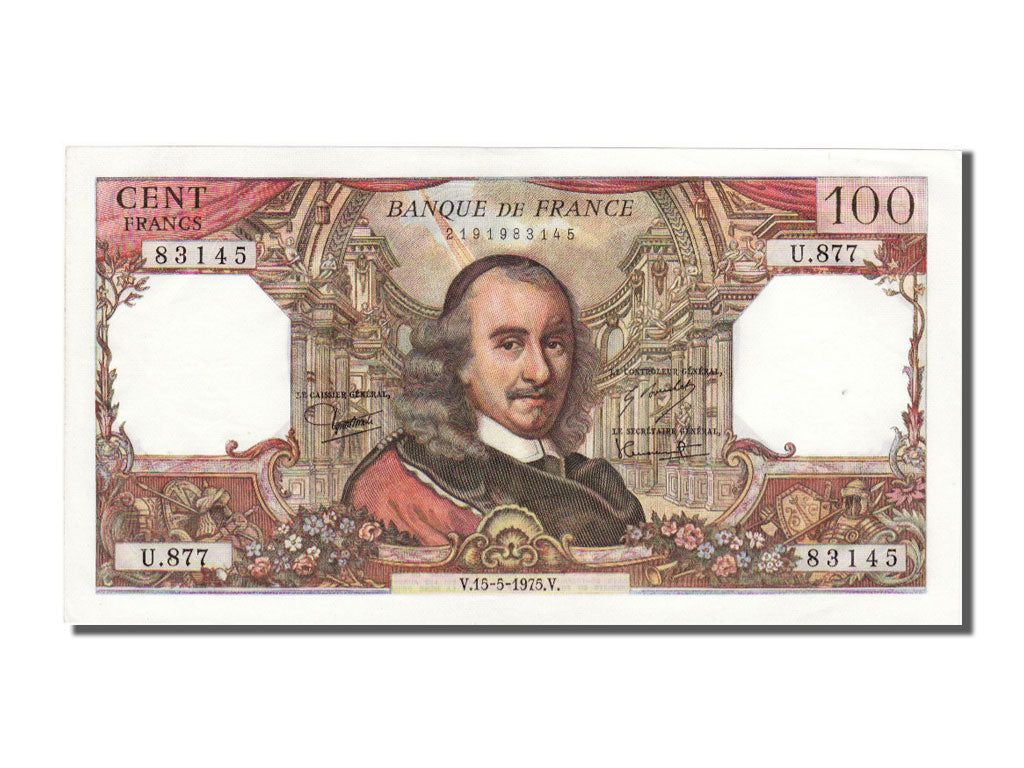 Banconote, Francia, 100 Francs, 100 F 1964-1979 ''Corneille'', 1975, 1975-05-15