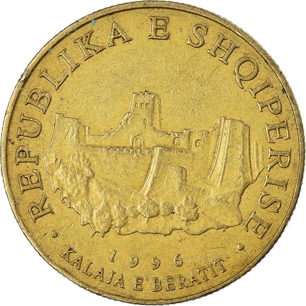 Moeda, Albânia, 10 Lekë, 1996