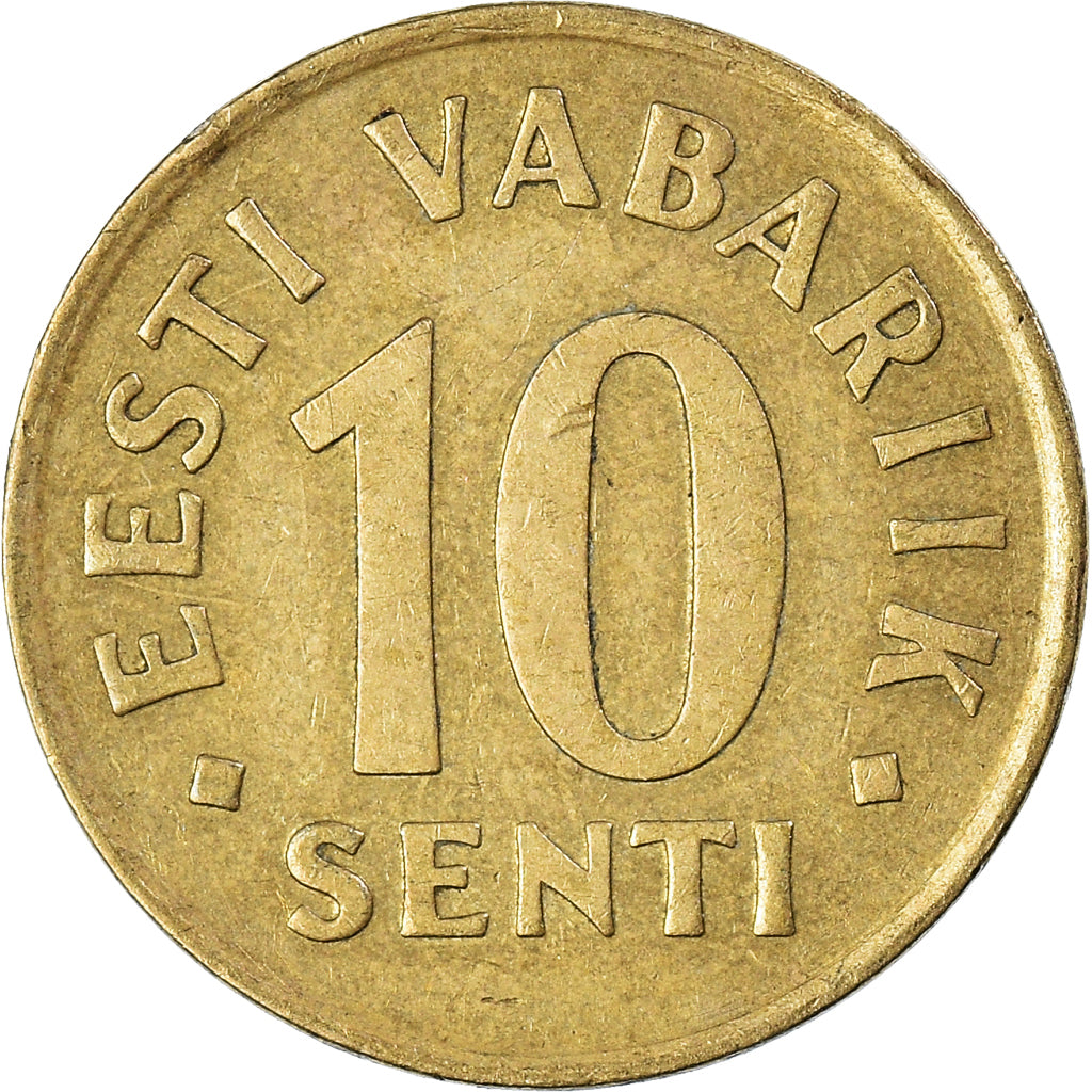 Coin, Estonia, 10 Senti, 1992