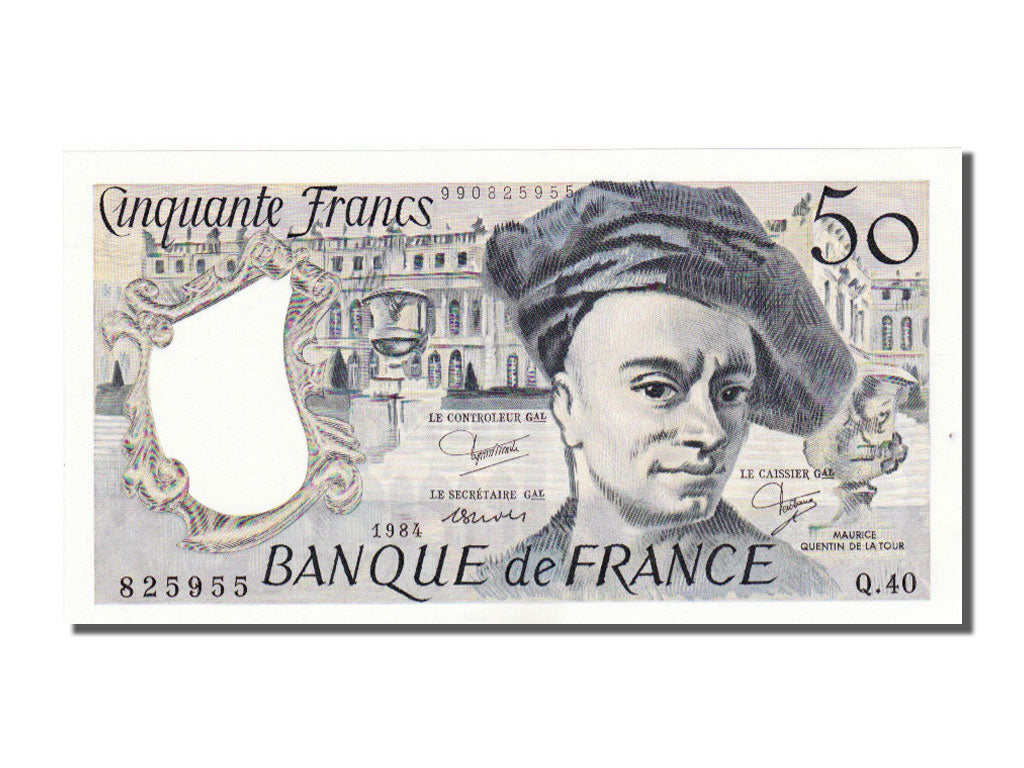 Banknote, France, 50 Francs, 50 F 1976-1992 ''Quentin de La Tour'', 1984