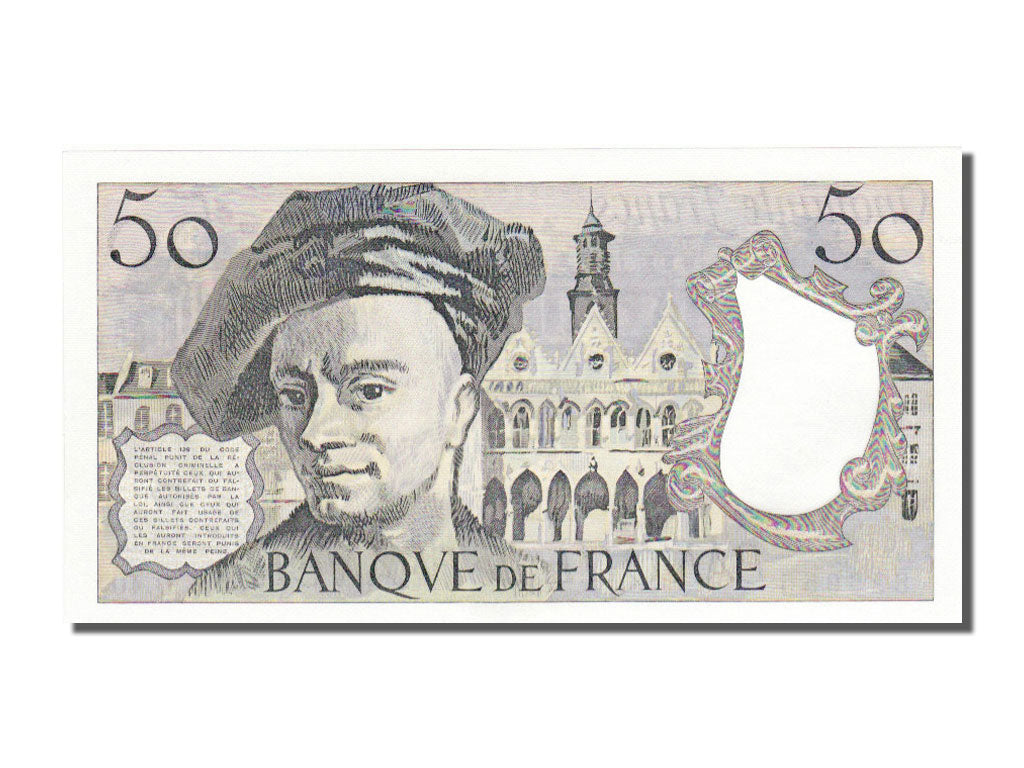 Banknote, France, 50 Francs, 50 F 1976-1992 ''Quentin de La Tour'', 1984
