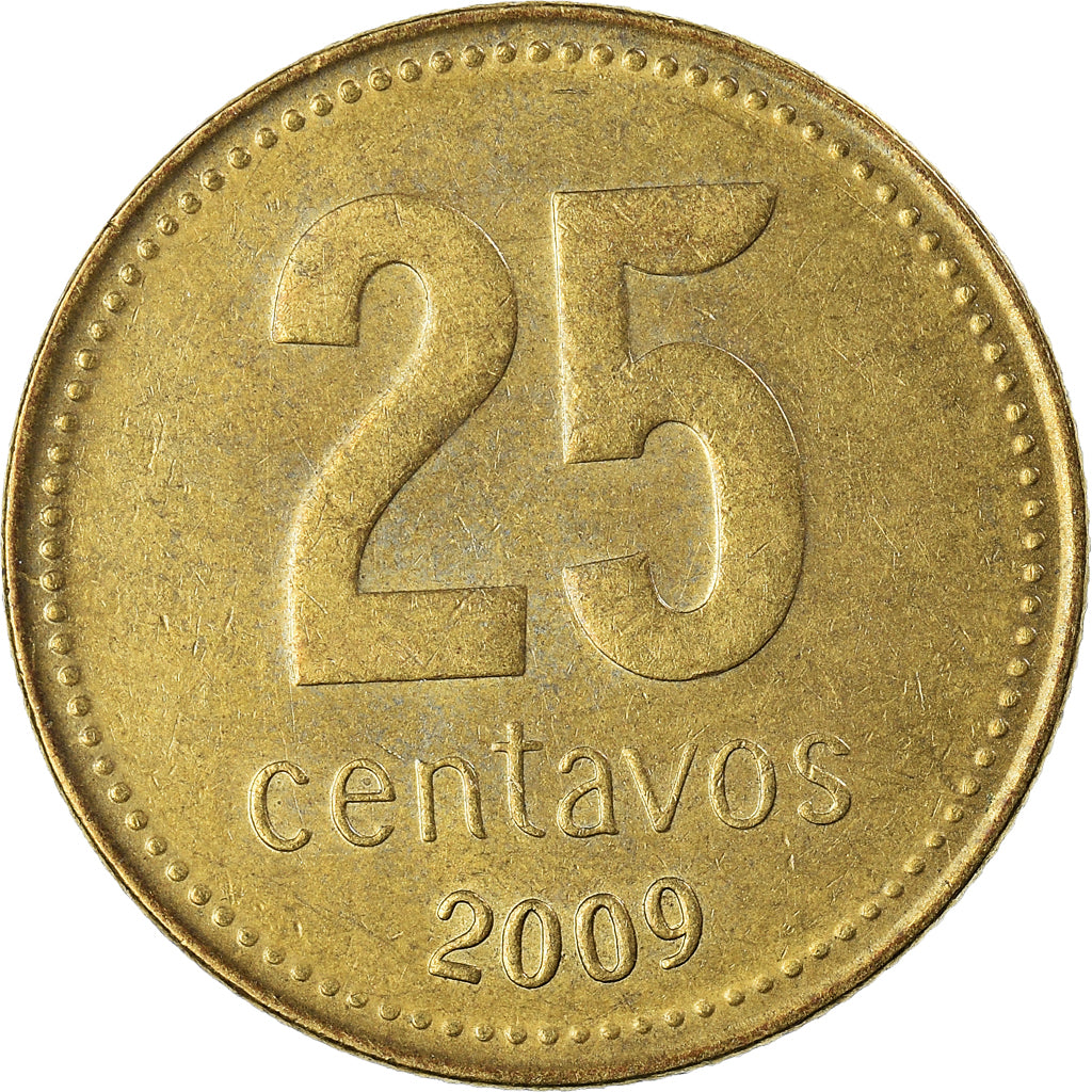 Moneta, Argentina, 25 Centavos, 2009