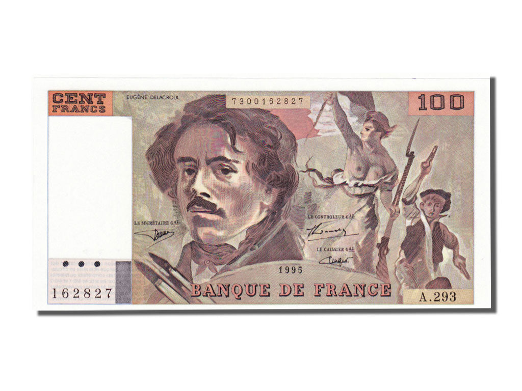 Banknote, France, 100 Francs, 100 F 1978-1995 ''Delacroix'', 1995, UNC(64)