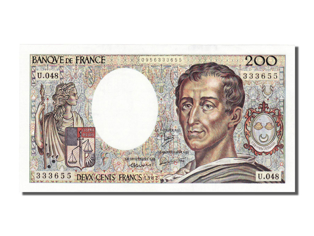 Billet, France, 200 Francs, 200 F 1981-1994 ''Montesquieu'', 1987, SPL+