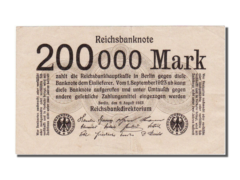 Banknote, Germany, 200,000 Mark, 1923, AU(50-53)