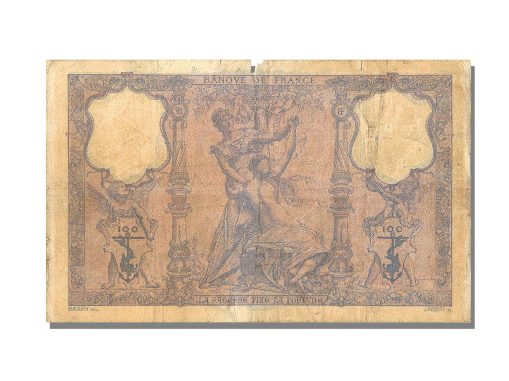 Banknot, Francja, 100 Francs, Bleu et Rose, 1897, 1897-09-21, EF(40-45)