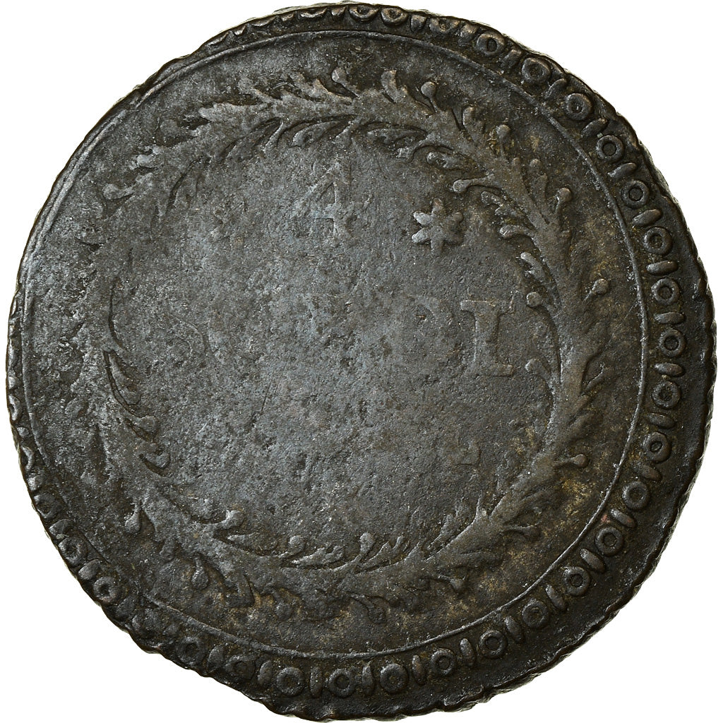 Coin, ITALIAN STATES, CORSICA, General Pasquale Paoli, 4 Soldi, 1764, Murato