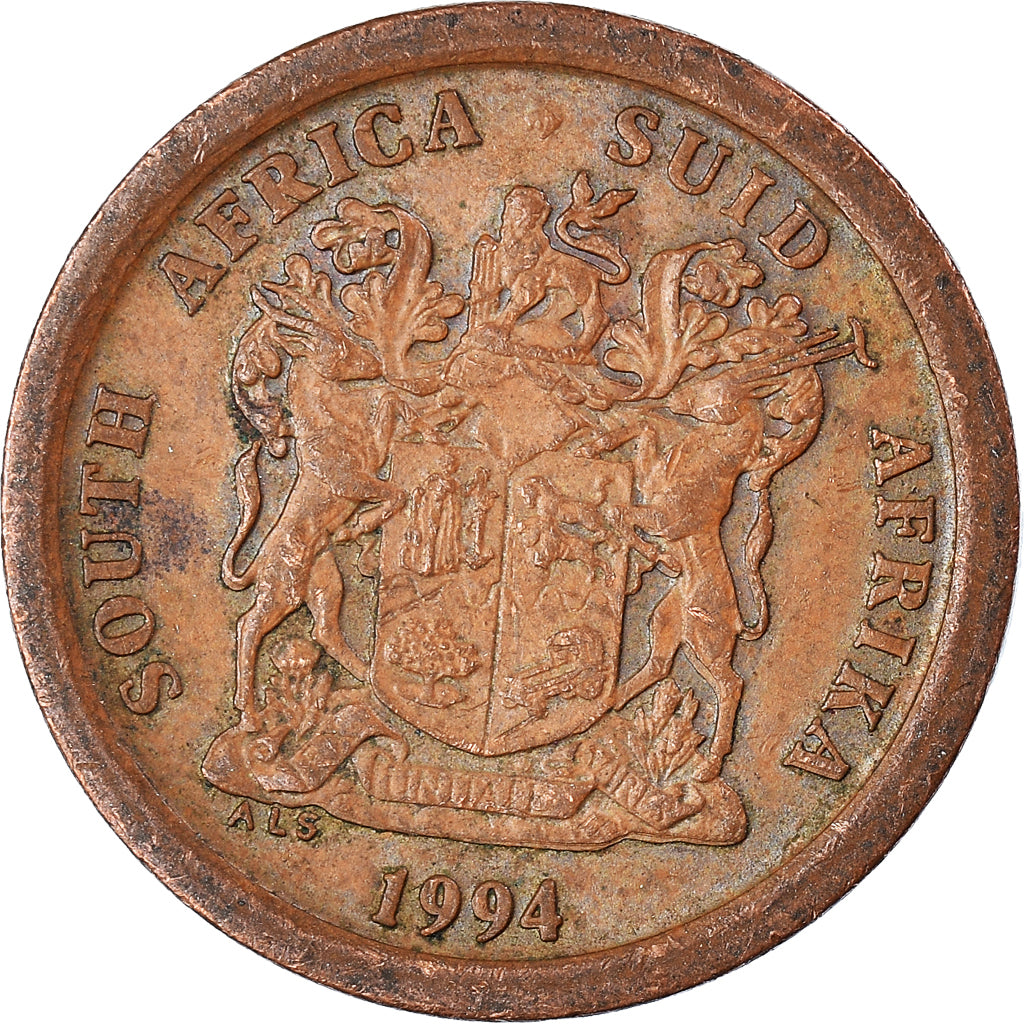 Moeda, África do Sul, 5 Cents, 1994