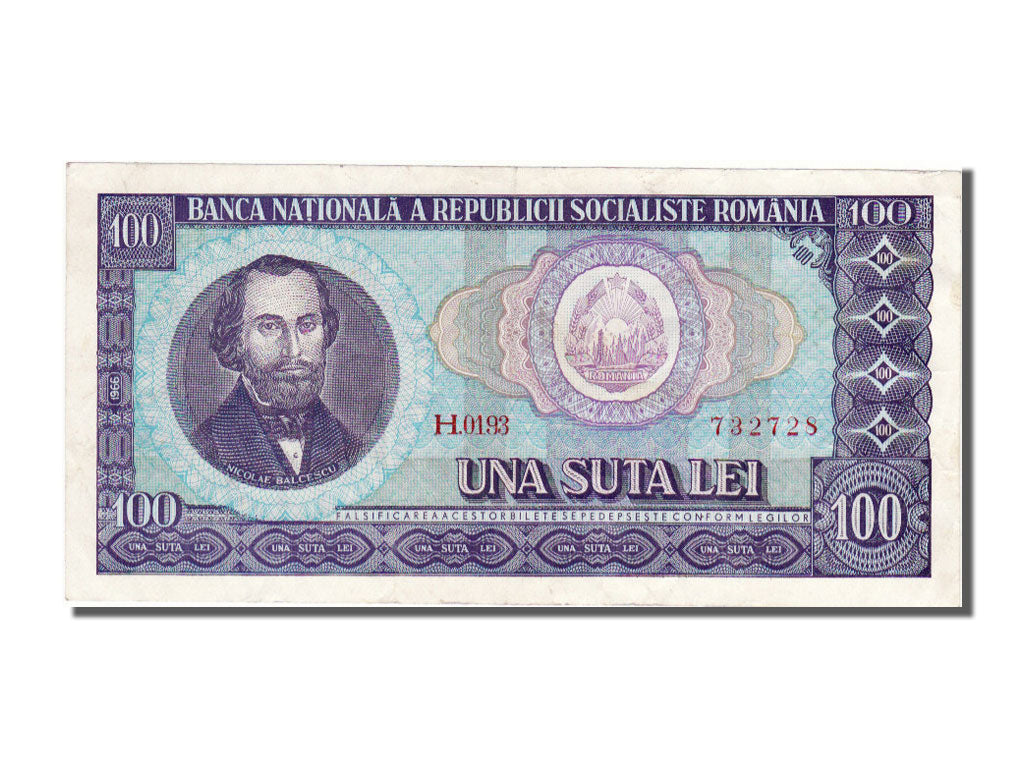 Geldschein, Rumänien, 100 Lei, 1966, VZ+