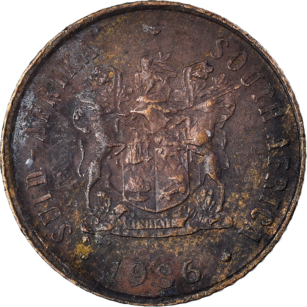 Münze, Südafrika, Cent, 1986