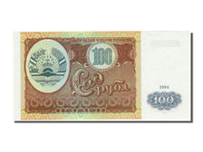 Geldschein, Tajikistan, 100 Rubles, 1994, UNZ