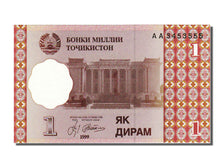 Banconote, Tagikistan, 1 Diram, 1999, FDS
