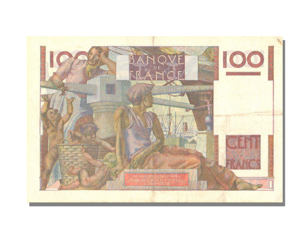 Banknote, France, 100 Francs, 100 F 1945-1954 ''Jeune Paysan'', 1953