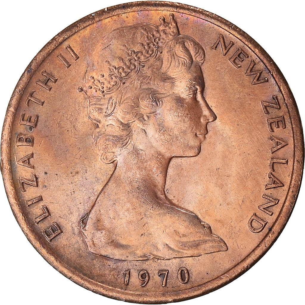 Monnaie, Nouvelle-Zélande, Cent, 1970