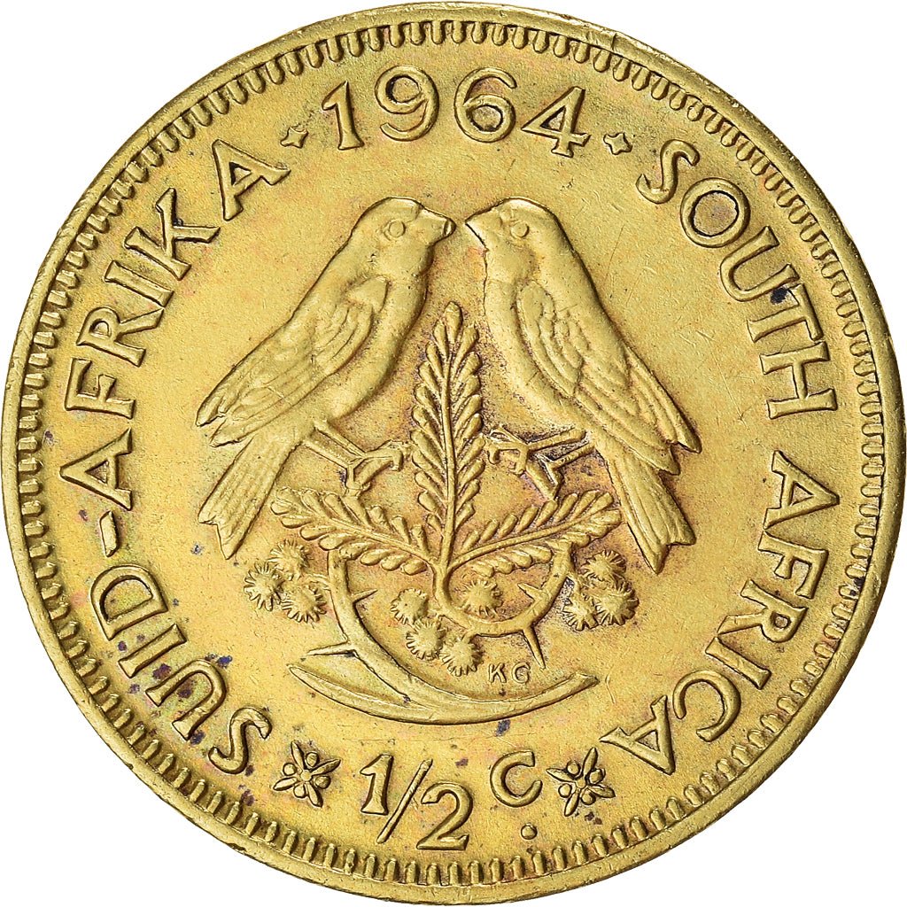 Moneta, Sudafrica, 1/2 Cent, 1964