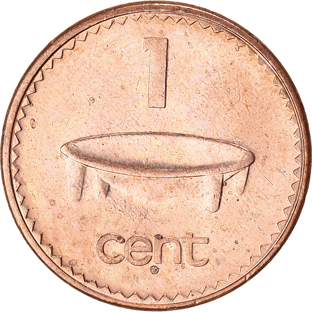Coin, Fiji, Cent, 1990