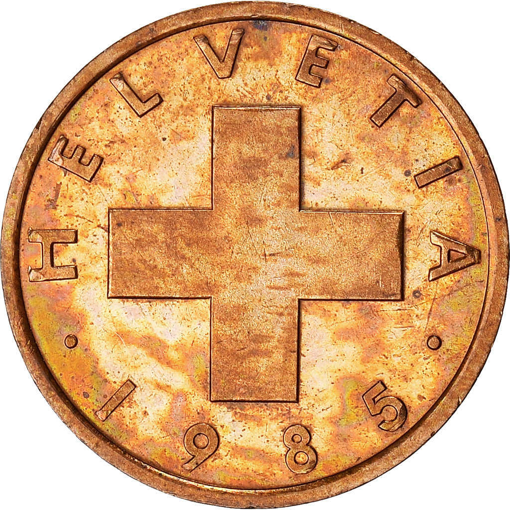 Coin, Switzerland, Rappen, 1985