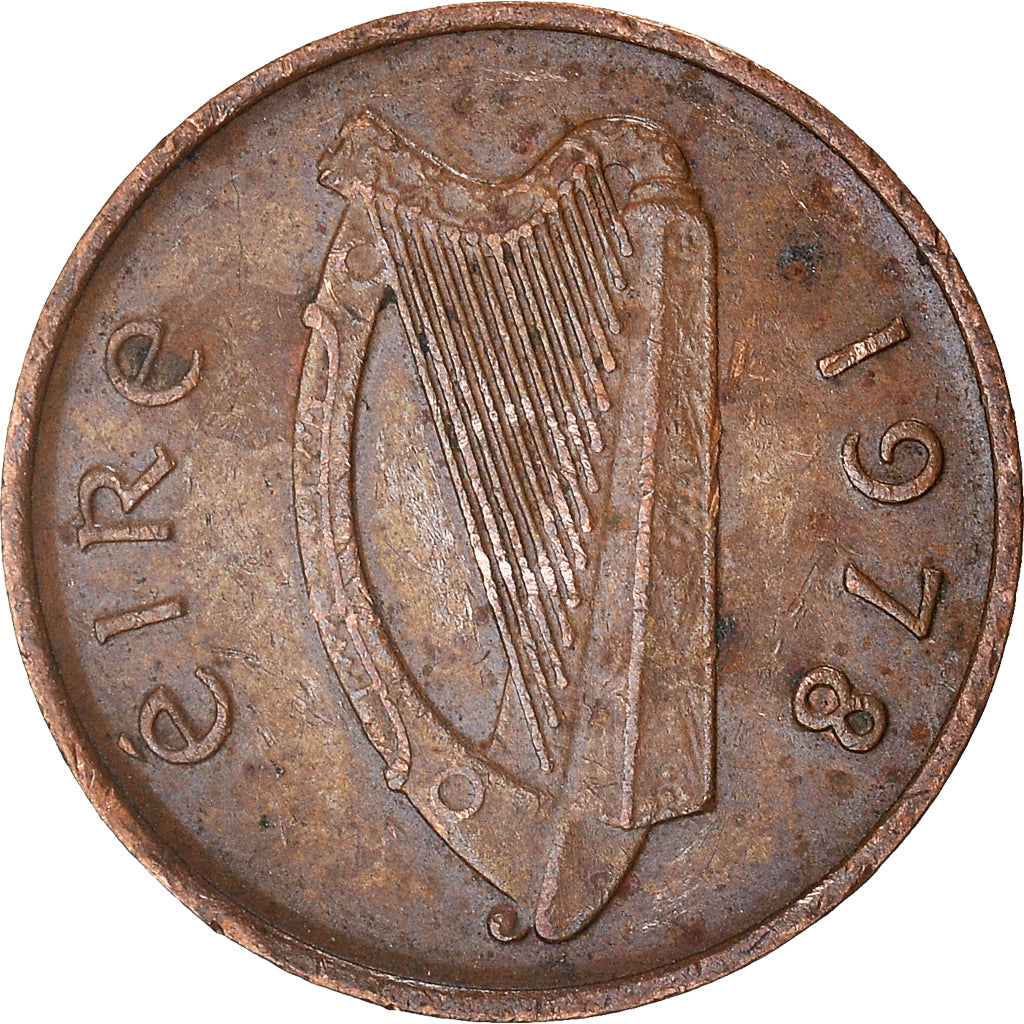 Moeda, REPÚBLICA DA IRLANDA, 1/2 Penny, 1978