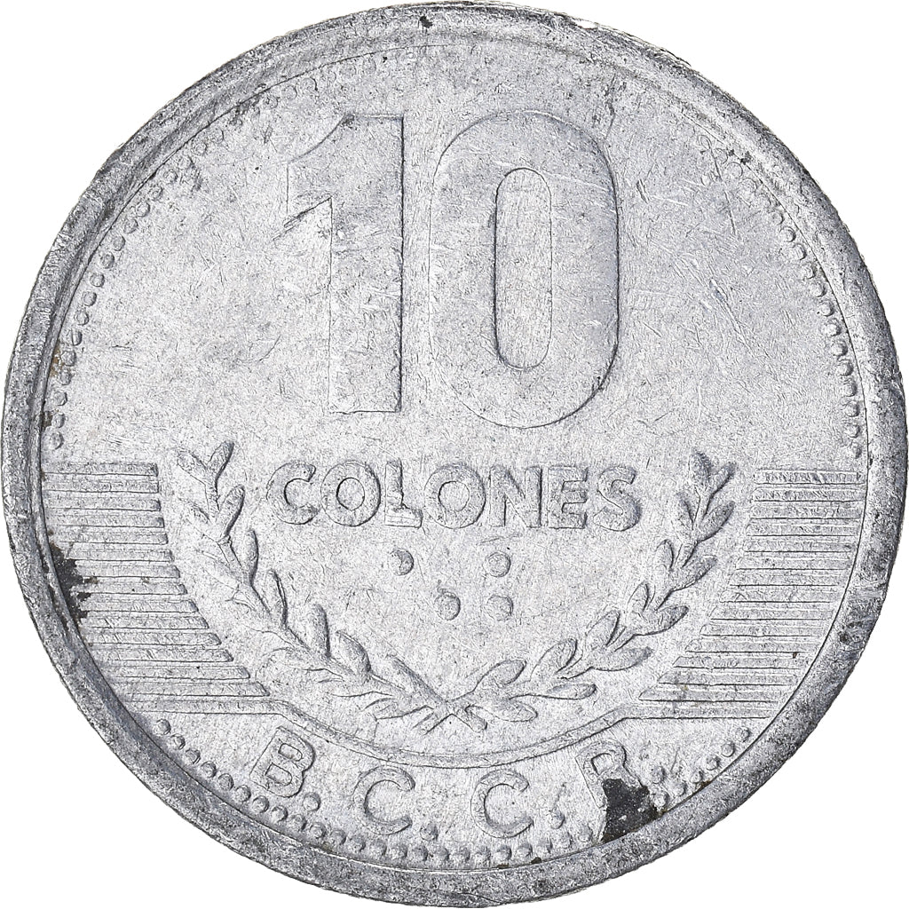 Moeda, Costa Rica, 10 Colones, 2008