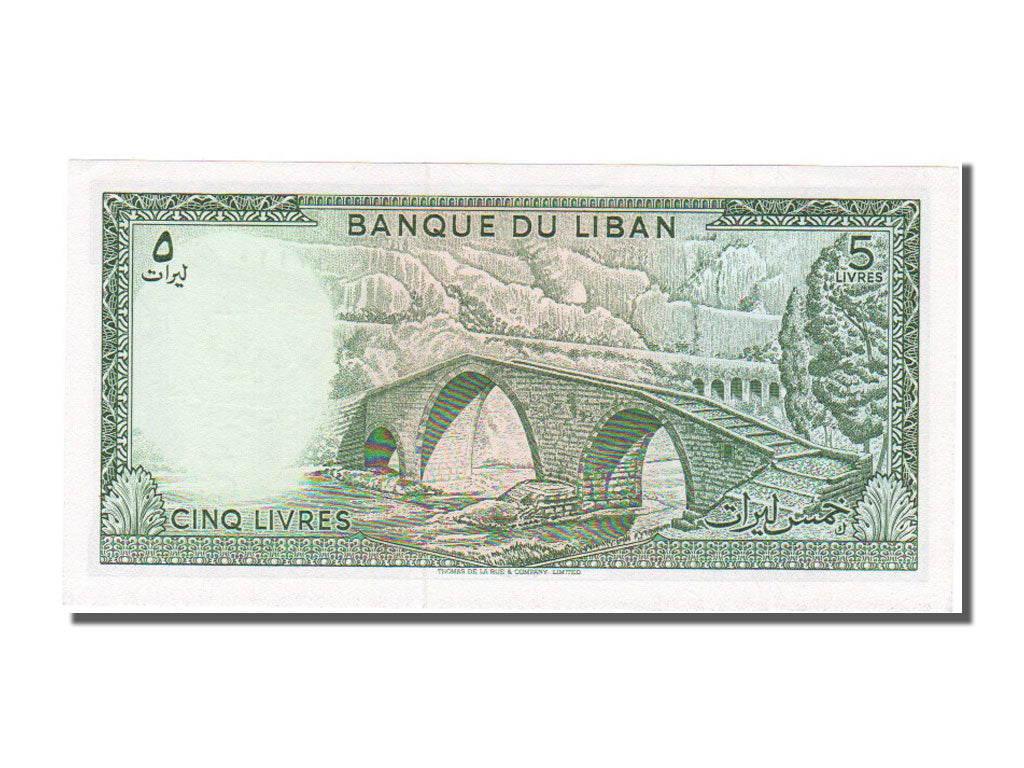 Banknote, Lebanon, 5 Livres, 1986, UNC(65-70)