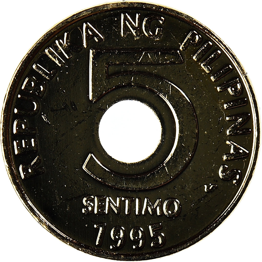 Coin, Philippines, 5 Sentimos, 1995
