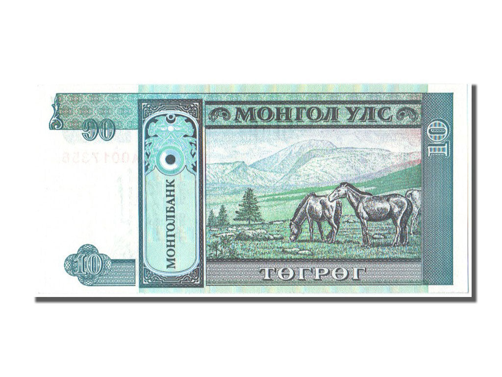 Banknote, Mongolia, 10 Tugrik, 1993, UNC(65-70)