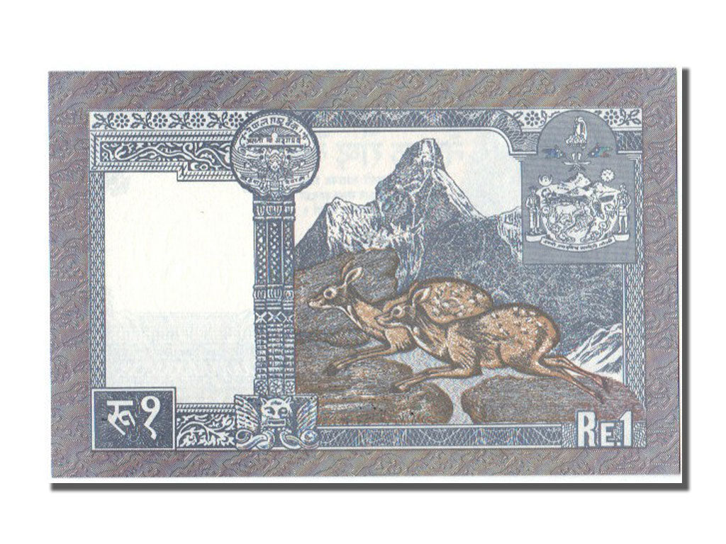 Geldschein, Nepal, 1 Rupee, 1991, UNZ