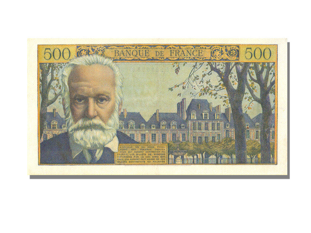 Banconote, Francia, 500 Francs, 500 F 1954-1958 ''Victor Hugo'', 1955