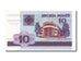 Banconote, Bielorussia, 10 Rublei, 2000, FDS
