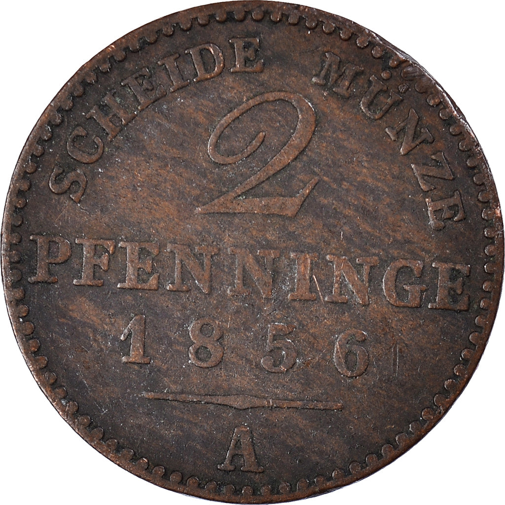 Stati tedeschi, 2 Pfennig, 1856