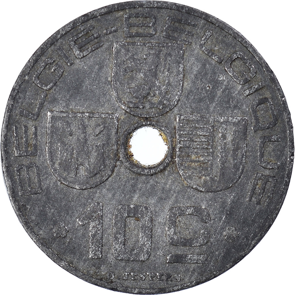 Moneda, Bélgica, 10 Centimes, 1944